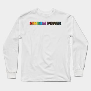Fandom Power (80s Retro) Long Sleeve T-Shirt